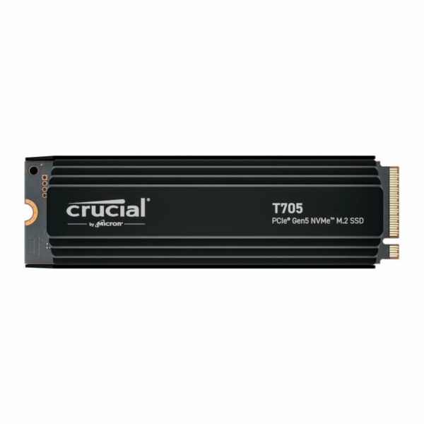 Crucial T705 2TB M.2 NVMe Gen5 with Heatsink NAND SSD