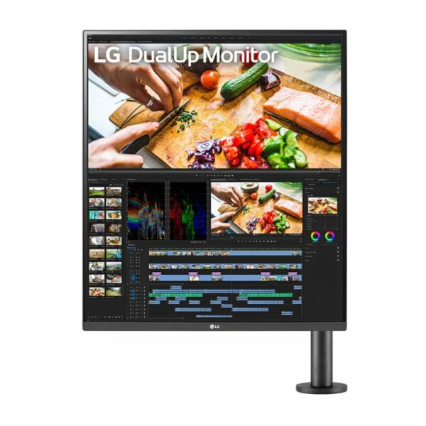 LG 28" 18:18 Dual-up Monitor with Ergo Arm
