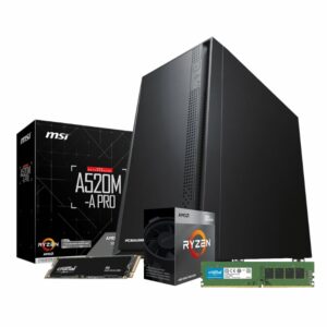 PCBuilder AMD Ryzen 5 4600G HOME MASTER Windows 11 Desktop PC